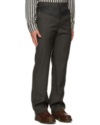 Labrum Gray Striped Trousers