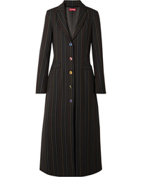 Staud Beatrice Striped Crepe Coat