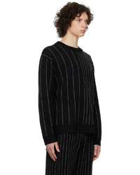 Joseph Black Pinstripe Sweater