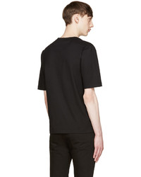 Giuliano Fujiwara Black Striped T Shirt