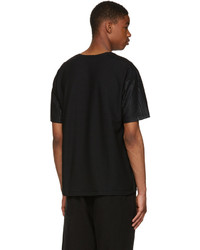 Issey Miyake Black Textured T Shirt