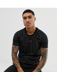 Mauvais Muscle Logo T Shirt In Black Stripe