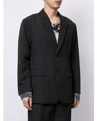 FIVE CM Pinstripe Hybrid Denim Blazer