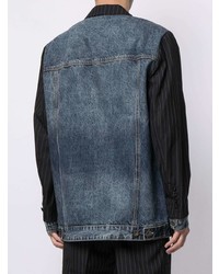 FIVE CM Pinstripe Hybrid Denim Blazer