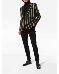 Saint Laurent Metallic Stripe Blazer Jacket