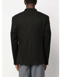 Family First Pinstripe Pattern Double Breasted Blazer