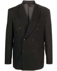 Family First Pinstriped Double Breasted Blazer