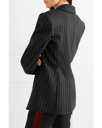 Gareth Pugh Pinstriped Wool Blend Blazer