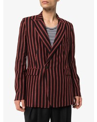 Ann Demeulemeester Striped Double Breasted Blazer