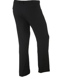 Savile Row Big Tall Striped Black Suit Pants