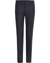 mens black and white striped dress pants