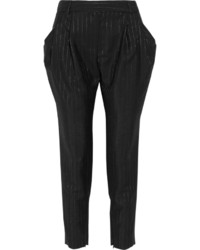 Vionnet Pinstriped Mohair And Wool Blend Tapered Pants