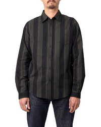 Lira Clothing Larkspur Stripe Flannel Button Up Shirt