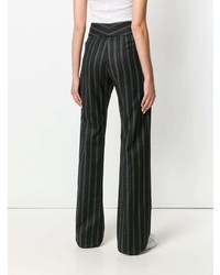 Romeo Gigli Vintage Stripe Flared Tailored Trousers