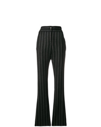 Romeo Gigli Vintage Stripe Flared Tailored Trousers