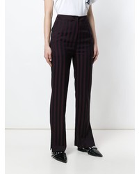 Unconditional Striped Flared Trousers