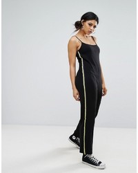 Daisy Street Cami Jumpsuit With Sports Stripe In Rib