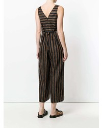 Golden Goose Deluxe Brand Paisley Pattern Striped Jumpsuit