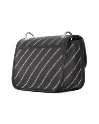 Karl Lagerfeld Striped Logo Shoulder Bag