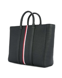 Thom Browne Rwb Stripe Calfskin Short Tote Bag