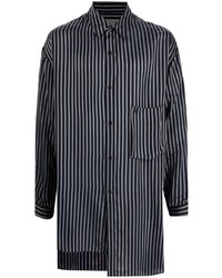 Yohji Yamamoto Asymmetric Striped Shirt