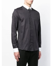 Les Hommes Pinstripe Buttoned Shirt