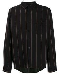 Ami Paris Striped Chest Pocket Shirt