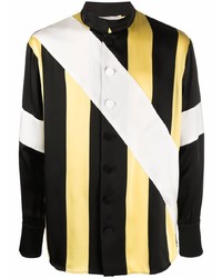 Wales Bonner Sunshine Panelled Stripe Print Shirt