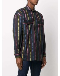 Moschino Wavy Line Striped Shirt