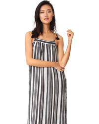 Madewell Striped Side Button Maxi Dress