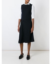 08sircus Pinstripe Asymmetric Skirt Dress