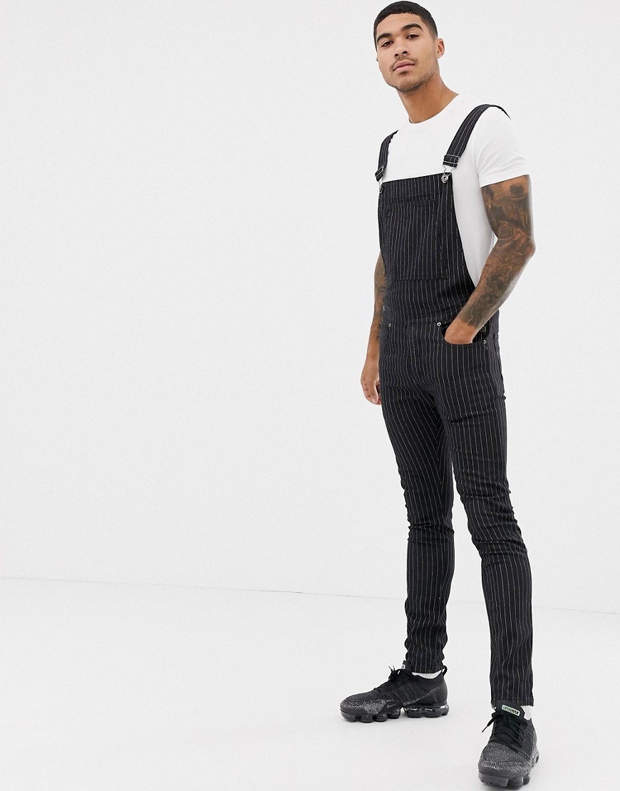 pinstripe overalls for men