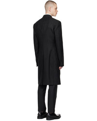 Dries Van Noten Black Striped Coat