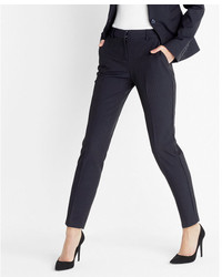 Express Mid Rise Pinstripe Columnist Ankle Pant