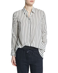 Black Vertical Striped Shirt