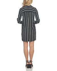 1 STATE 1state Long Sleeve Lace Up Shift Dress