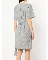 Goen.J Striped Asymmetric Wrap Dress