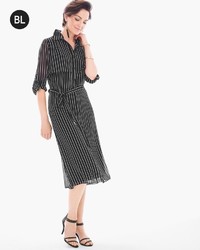 Striped Midi Shirt Dress
