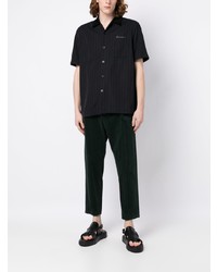 Sacai Embossed Logo Striped Shirt