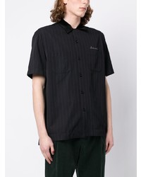 Sacai Embossed Logo Striped Shirt