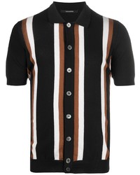 Tagliatore Striped Knitted Polo Shirt