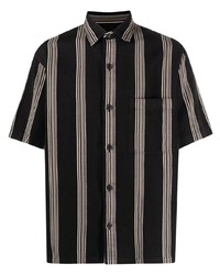 Closed Striped Short Sleeve Shirt