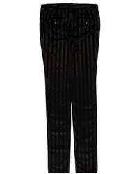 Dolce & Gabbana Striped Velvet Pants