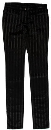 Dolce & Gabbana Striped Velvet Pants, $245 | TheRealReal | Lookastic