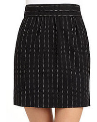 Black Vertical Striped Skirt