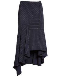 Jason Wu Pinstripe Stretch Asymmetrical Skirt
