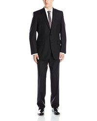 Calvin Klein Malik Pinstriped Suit With Jacket And Flat Front Pant