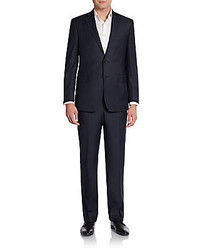 Saks Fifth Avenue BLACK Classic Fit Wide Stripe Suit