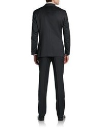 Saks Fifth Avenue BLACK Classic Fit Wool Pinstripe Suit