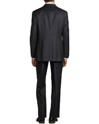 Hickey Freeman Lindsey Two Piece Pinstripe Suit Blackgray